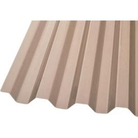 Profiled PVC Sheet Trapezoid 70/18mm, 0.8mm, 900x2000mm (1.8m2), Bronze | Greenhouse | prof.lv Viss Online