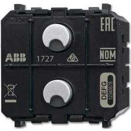 Abb SBA-F-1.1.PB.1-WL Беспроводной датчик/стенной выключатель для жалюзи/штор 1/1-в черный (2CKA006200A0113) | Умное освещение и электроприборы | prof.lv Viss Online