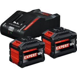 Akumulatoru Un Lādētāju Komplekts Bosch Exba Exal Li-ion 18V 2x15.0Ah (1600A0373Z) | Batteries and chargers | prof.lv Viss Online