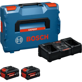 Akumulatoru Un Lādētāju Komplekts Bosch Exba Exal Li-ion 18V 2x8.0Ah (1600A0373X) | Batteries and chargers | prof.lv Viss Online