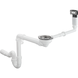 Sifons Hansgrohe D14-10 Virtuves Izlietnēm, Ar Izplūdi Un Pārplūdi Tērauds (43921800) | Hansgrohe | prof.lv Viss Online
