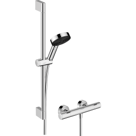 Dušas Komplekts Hansgrohe Pulsify Select S 105 3jet Relaxation EcoSmart Ecostat Fine 65 Ar Termostatu Hroma (24262000) | Shower sets | prof.lv Viss Online