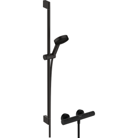 Dušas Komplekts Hansgrohe Pulsify Select S 105 3jet Relaxation EcoSmart Ecostat Fine 90 Ar Termostatu Melns (24261670) | Shower sets | prof.lv Viss Online