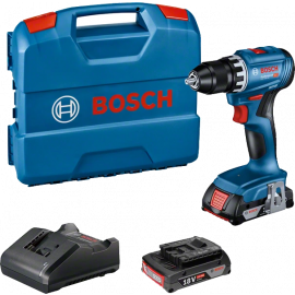 Беспроводной шуруповерт Bosch GSR 18V-45, 2x2Ah аккумулятор, 18V (06019K3202) | Шуруповерты и сверла | prof.lv Viss Online