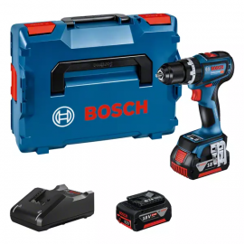 Беспроводной шуруповерт Bosch GSB 18V-90 C, 2x5Ah аккумулятор, 18V (06019K6106) | Сверлильные станки | prof.lv Viss Online