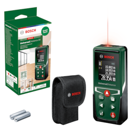 Lāzera Tālmērs Bosch UniversalDistance 30 Ar Baterijām, 30m (603672503) | Дальномеры | prof.lv Viss Online