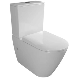 Tualetes Pods Duravit DuraSola Rimless ar SC vāku, balts (800404) | Duravit | prof.lv Viss Online