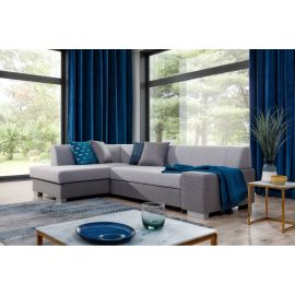 Stūra Dīvāns Izvelkams Eltap Fabio Sawana 167x268x73cm Kreisais Stūris Pelēks/Tumši Pelēks (F03) | Izvelkamie dīvāni | prof.lv Viss Online