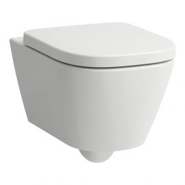 Laufen Meda Rimless Wall Hung Toilet with Seat and Cover, White (KK MEDA WH SF) | Toilets | prof.lv Viss Online