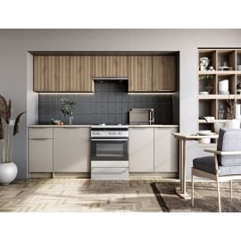 Кухонный гарнитур Halmar Tatiana, комплект, 240 см, коричневый/бежевый | Кухонная утварь | prof.lv Viss Online