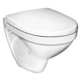 Gustavsberg Nautic 5530 Wall Hung Toilet with Seat White (GB115530001010) | Toilets | prof.lv Viss Online