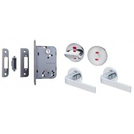Valnes Door Lock Cylinder Set, Chrome (VAL2018SETCS) | Door locks | prof.lv Viss Online