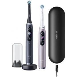 Braun Oral-B iO9 Series Duo Electric Toothbrush Black/Pink (4210201411574) | Oral-b | prof.lv Viss Online