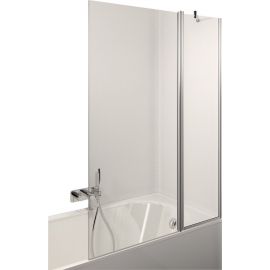 Стеклянная стена ванны Estetico Plus 80EST+ в форме буквы L 80x150 см Прозрачный белый | Стенки для ванны | prof.lv Viss Online