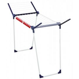 Leifheit Pegasus 150 Solid Slim Wall-Mounted Clothes Airer White/Blue (1081570) | Clothing care | prof.lv Viss Online