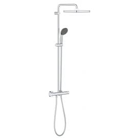Grohe Vitalio Start System 250 Cube Shower System with Thermostat Chrome | Faucets | prof.lv Viss Online