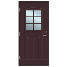 Viljandi Gracia VU-T1 6R Exterior Door, Brown, 888x2080mm, Left (510020) | Exterior doors | prof.lv Viss Online