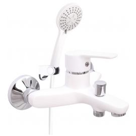 Rubineta Uno 10/K (WT) Bath/Shower Water Mixer White/Chrome (1702750) | Rubineta | prof.lv Viss Online