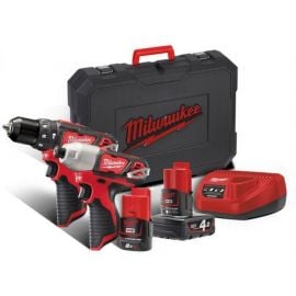 Milwaukee M12 BPP2B-421C Tool Kit 18V, 1x2x2Ah,1x2x4Ah (4933443497) | Tool sets | prof.lv Viss Online