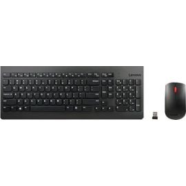 Беспроводной комплект Lenovo Essential с клавиатурой и мышью US, черный (4X30M39497) | Периферийные устройства | prof.lv Viss Online
