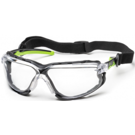 Active Gear Active Vision V640 Protective Glasses Clear/Black/Green (72-V640) | Active Gear | prof.lv Viss Online