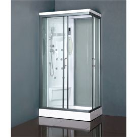 Vento Milano 110x70cm ZS-1055L Massage Shower Cabin Silver (44174) | Vento | prof.lv Viss Online