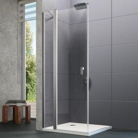 Huppe Design Pure 100cm Shower Door Transparent, Chrome (8P0706092322) | Huppe | prof.lv Viss Online