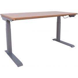 Home4You Ergo Electric Height Adjustable Desk 140x70cm Sand Color (18688) | Office tables | prof.lv Viss Online