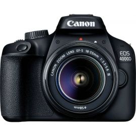 Spoguļkamera Canon EOS 4000D 18Mpx Melna (3011C003) | Canon | prof.lv Viss Online