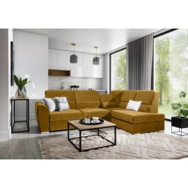 Eltap Siber Loco Corner Pull-Out Sofa 186x270x93cm, Yellow (CO-SIB-RT-45LO) | Corner couches | prof.lv Viss Online