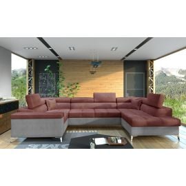 Stūra Dīvāns Izvelkams Eltap Thiago Monolith/Monolith 43x208x88cm, Rozā (Th_18) | Izvelkamie dīvāni | prof.lv Viss Online