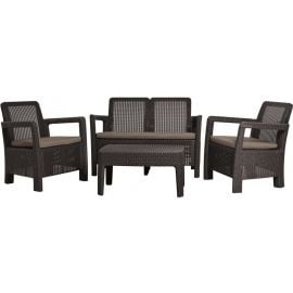 Садовый комплект мебели Keter Тарифа: стол + диван + 2 кресла, коричневый (17197152) | Комплекты садовой мебели | prof.lv Viss Online