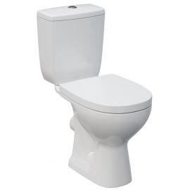 Cersanit Arteco 010 K667-015 Toilet Bowl with Horizontal Outlet (90°), (Soft Close with QR) Seat, White K667-015, 85385 PRP | Toilets | prof.lv Viss Online