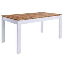Черно-красно-белый стол Holten 2 раскладной 160x90 см, дуб/белый | Кухонные столы | prof.lv Viss Online