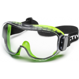 Active Gear Active Vision V320 Protective Glasses Clear/Black/Green (72-V320) | Work clothes, shoes | prof.lv Viss Online
