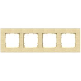 Siemens Delta Miro Surface-Mounted Frame 4-gang, Light Beige (5TG1104-3) | Electrical outlets & switches | prof.lv Viss Online