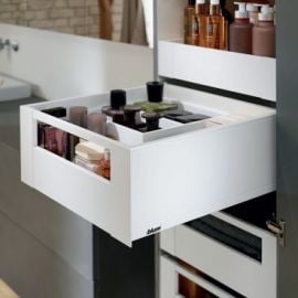 Blum Legrabox C-Pure Внутренний ящик с выдвижным механизмом и поперечником, 400 мм (53.40.01.08) | Механизмы ящиков | prof.lv Viss Online