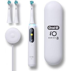 Электрическая зубная щетка Braun Oral-B iO Series 8N белого цвета (iO8 White Alabaster) | Электрические зубные щетки | prof.lv Viss Online