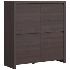 Black Red White Kaspian Chest of Drawers, 105x40.5x112.5cm, Brown (S128-KOM4D-WE/WE) | Commodes | prof.lv Viss Online