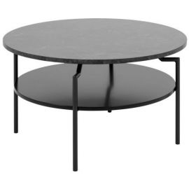 Home4You Goldington Stone Coffee Table 80x45cm, Black (AC86913) | Coffee tables | prof.lv Viss Online