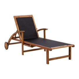 Sauļošanās krēsls Home4you Fabiola, 70x200x90cm, Brūns (13565) | Sun loungers | prof.lv Viss Online