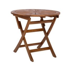 Dārza galds Home4you Fabiola 80x72cm, Brūna (13567) | Garden tables | prof.lv Viss Online