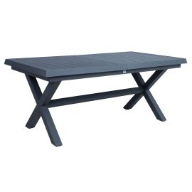 Dārza galds Home4you Columbus 183-243x100x76cm, Pelēka (13594) | Garden tables | prof.lv Viss Online