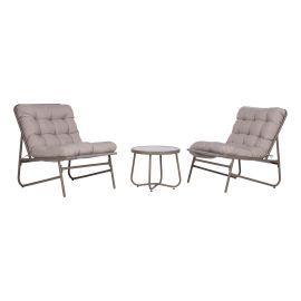 Dārza mēbeļu Komplekts Home4you Jive, Galds + 2 krēsli, Bēša (19557) | Dārza mēbeļu komplekti | prof.lv Viss Online