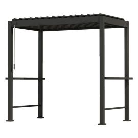 Dārza Nojume Home4you Mirador, 2.5x1.5x.2.4m, Pelēka (19605) | Dārza nojumes | prof.lv Viss Online