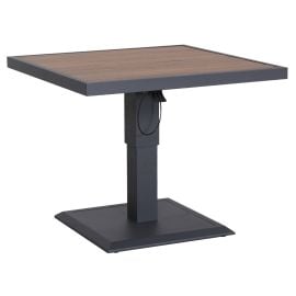 Dārza galds Home4you Parker 90x90x52-75cm, Pelēka (25131) | Home4you | prof.lv Viss Online