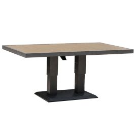 Dārza galds Home4you Parker 150x90x52-75cm, Pelēka (25132) | Home4you | prof.lv Viss Online