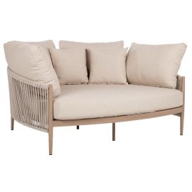 Dārza Dīvāns Home4you Medina, 143.5x163.5x71.5cm, Bēšs (25175) | Home4you | prof.lv Viss Online