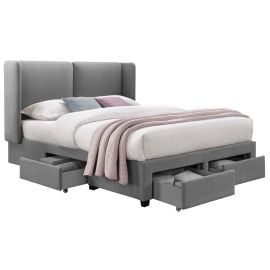 Divguļamā Gulta Home4you Sugi, 160x200cm, Bez Matrača, Pelēka (28839) | Gultas ar veļas kasti | prof.lv Viss Online