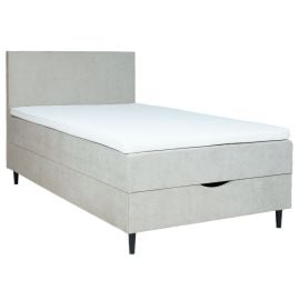 Kontinentālā Divguļamā Gulta Home4you Laara, 120x200cm, Ar Matraci, Bēša (83800) | Gultas ar veļas kasti | prof.lv Viss Online